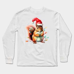 Xmas Squirrel Long Sleeve T-Shirt